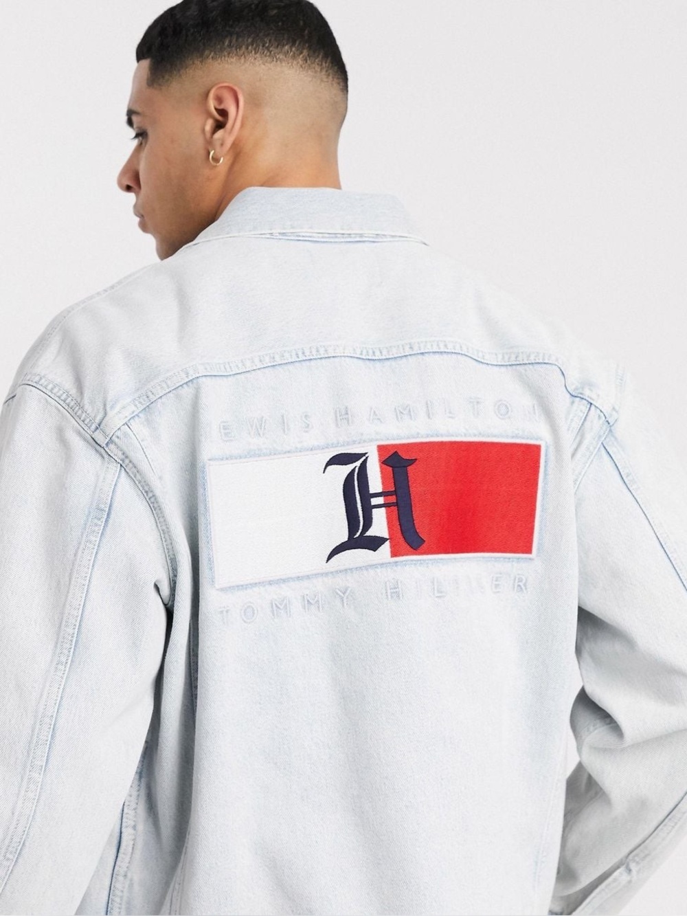 Tommy Hilfiger x Lewis Hamilton Light Capsule Bleached Denim Jacket